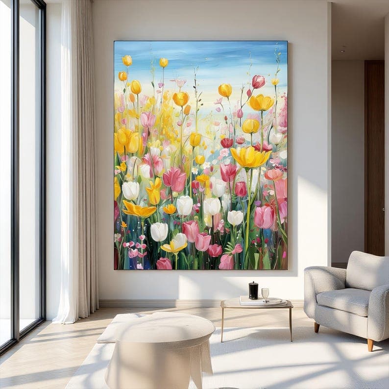Colorful Art No. 01 hand-painted wall artwork