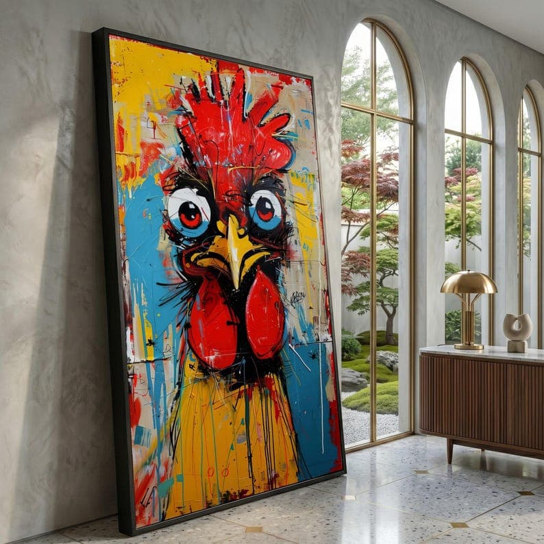 Colorful Art No. 02 hand-painted wall artwork