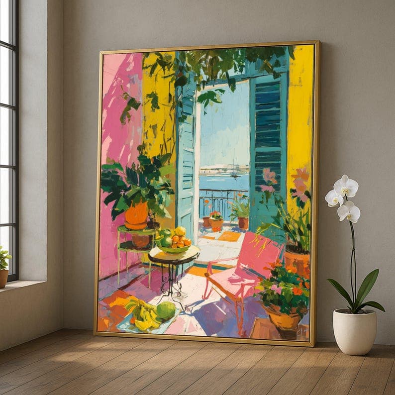 Colorful Art No. 04 hand-painted wall artwork