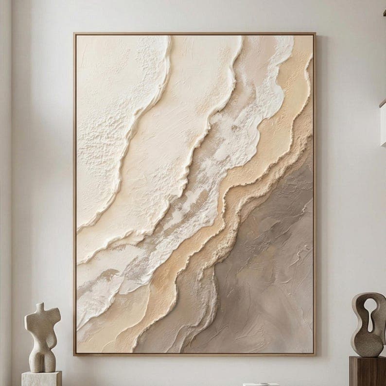 Ocean & Coastal No. 02 hand-painted wall artwork
