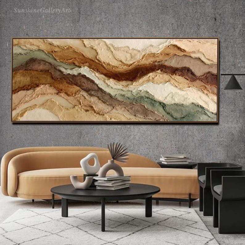 Wabi-Sabi No. 05 hand-painted wall artwork